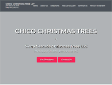Tablet Screenshot of chicochristmastree.com
